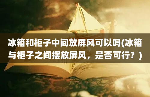 冰箱和柜子中间放屏风可以吗(冰箱与柜子之间摆放屏风，是否可行？)