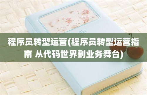 程序员转型运营(程序员转型运营指南 从代码世界到业务舞台)