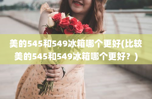 美的545和549冰箱哪个更好(比较美的545和549冰箱哪个更好？)