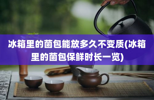 冰箱里的菌包能放多久不变质(冰箱里的菌包保鲜时长一览)