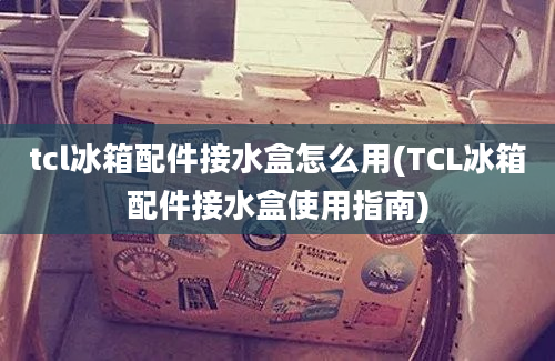 tcl冰箱配件接水盒怎么用(TCL冰箱配件接水盒使用指南)