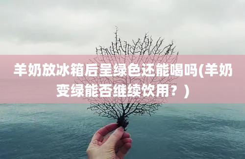 羊奶放冰箱后呈绿色还能喝吗(羊奶变绿能否继续饮用？)