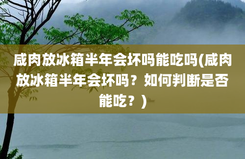 咸肉放冰箱半年会坏吗能吃吗(咸肉放冰箱半年会坏吗？如何判断是否能吃？)