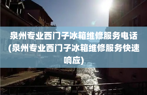 泉州专业西门子冰箱维修服务电话(泉州专业西门子冰箱维修服务快速响应)