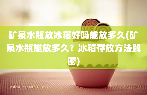 矿泉水瓶放冰箱好吗能放多久(矿泉水瓶能放多久？冰箱存放方法解密)