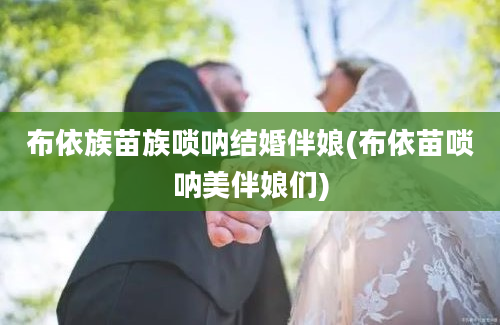 布依族苗族唢呐结婚伴娘(布依苗唢呐美伴娘们)