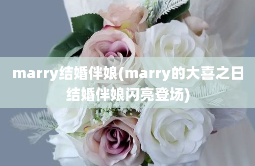 marry结婚伴娘(marry的大喜之日结婚伴娘闪亮登场)