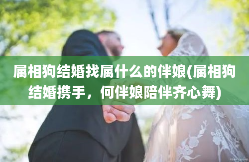 属相狗结婚找属什么的伴娘(属相狗结婚携手，何伴娘陪伴齐心舞)