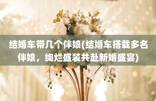 结婚车带几个伴娘(结婚车搭载多名伴娘，绚烂盛装共赴新婚盛宴)