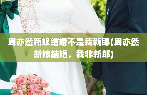 周亦然新娘结婚不是我新郎(周亦然新娘结婚，我非新郎)