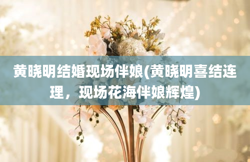 黄晓明结婚现场伴娘(黄晓明喜结连理，现场花海伴娘辉煌)