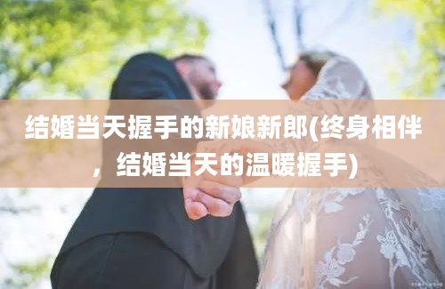 结婚当天握手的新娘新郎(终身相伴，结婚当天的温暖握手)