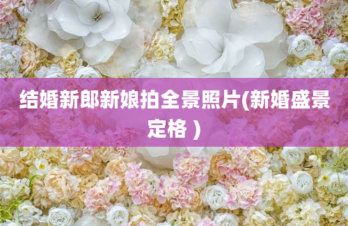 结婚新郎新娘拍全景照片(新婚盛景定格 )