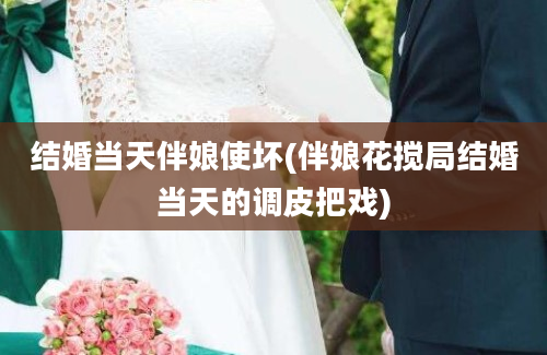 结婚当天伴娘使坏(伴娘花搅局结婚当天的调皮把戏)