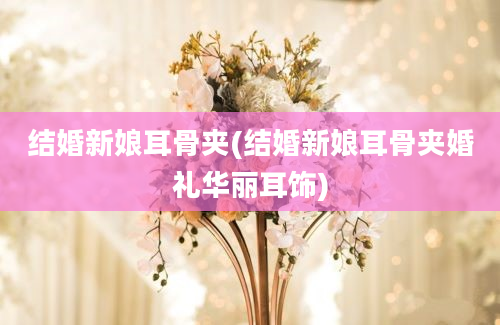 结婚新娘耳骨夹(结婚新娘耳骨夹婚礼华丽耳饰)