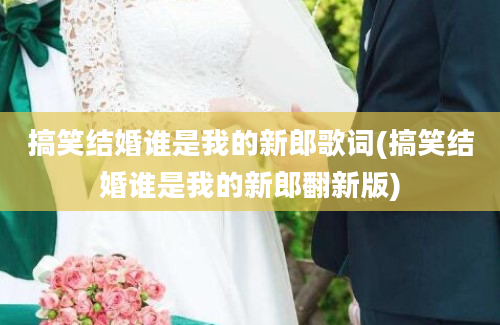 搞笑结婚谁是我的新郎歌词(搞笑结婚谁是我的新郎翻新版)