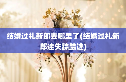 结婚过礼新郎去哪里了(结婚过礼新郎迷失踪踪迹)