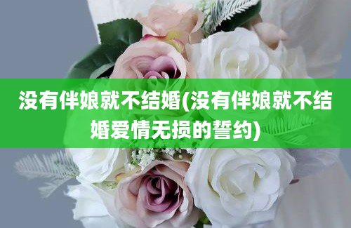 没有伴娘就不结婚(没有伴娘就不结婚爱情无损的誓约)