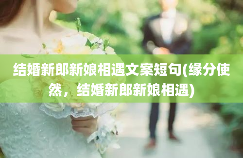 结婚新郎新娘相遇文案短句(缘分使然，结婚新郎新娘相遇)