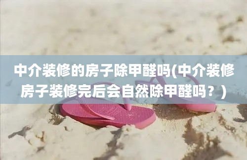 中介装修的房子除甲醛吗(中介装修房子装修完后会自然除甲醛吗？)