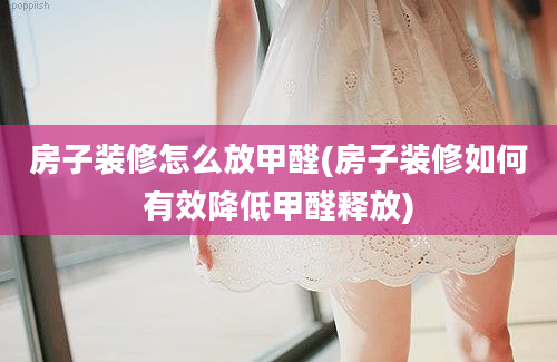 房子装修怎么放甲醛(房子装修如何有效降低甲醛释放)