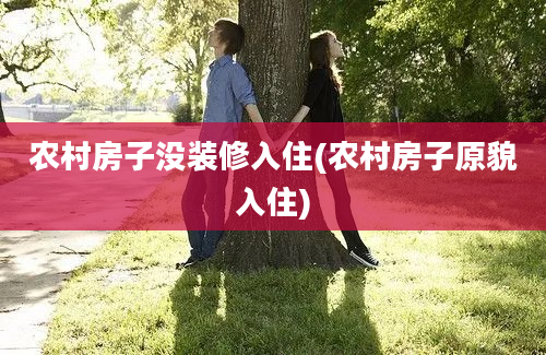 农村房子没装修入住(农村房子原貌入住)