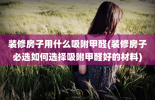 装修房子用什么吸附甲醛(装修房子必选如何选择吸附甲醛好的材料)