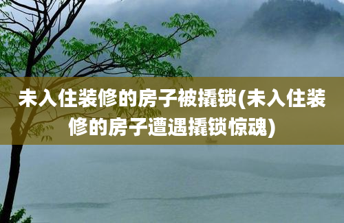 未入住装修的房子被撬锁(未入住装修的房子遭遇撬锁惊魂)