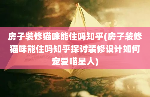 房子装修猫咪能住吗知乎(房子装修猫咪能住吗知乎探讨装修设计如何宠爱喵星人)