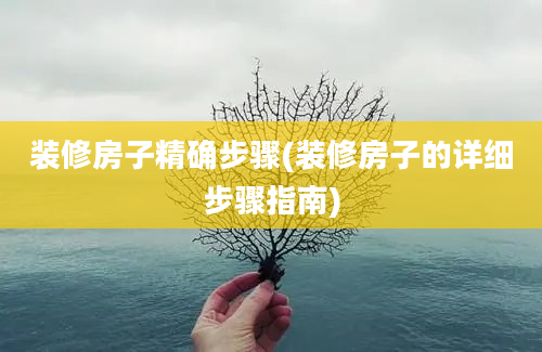 装修房子精确步骤(装修房子的详细步骤指南)