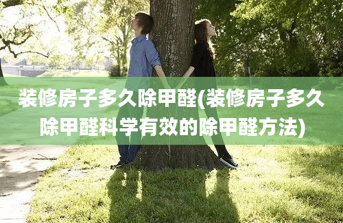 装修房子多久除甲醛(装修房子多久除甲醛科学有效的除甲醛方法)