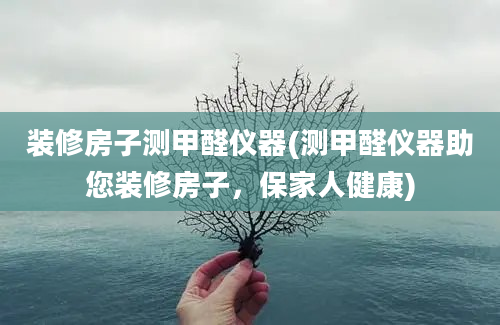 装修房子测甲醛仪器(测甲醛仪器助您装修房子，保家人健康)