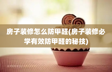 房子装修怎么防甲醛(房子装修必学有效防甲醛的秘技)