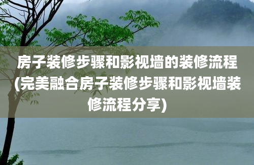 房子装修步骤和影视墙的装修流程(完美融合房子装修步骤和影视墙装修流程分享)