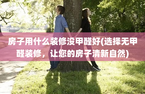 房子用什么装修没甲醛好(选择无甲醛装修，让您的房子清新自然)