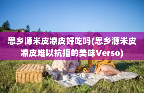 思乡源米皮凉皮好吃吗(思乡源米皮凉皮难以抗拒的美味Verso)