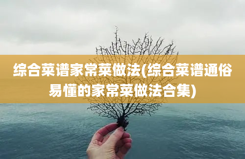 综合菜谱家常菜做法(综合菜谱通俗易懂的家常菜做法合集)