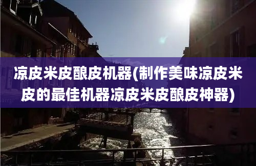 凉皮米皮酿皮机器(制作美味凉皮米皮的最佳机器凉皮米皮酿皮神器)