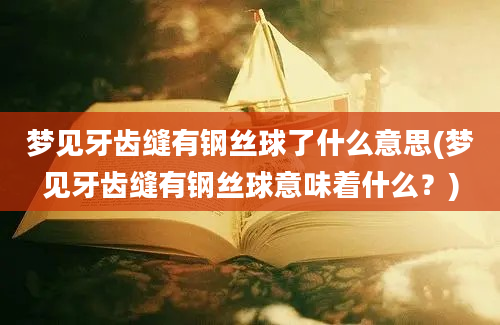 梦见牙齿缝有钢丝球了什么意思(梦见牙齿缝有钢丝球意味着什么？)