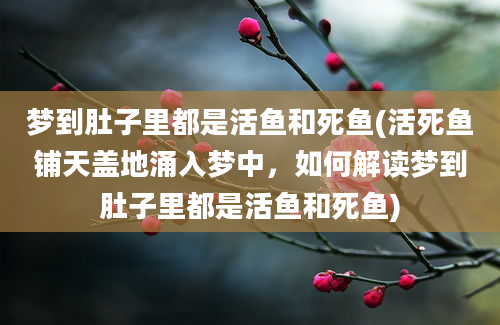 梦到肚子里都是活鱼和死鱼(活死鱼铺天盖地涌入梦中，如何解读梦到肚子里都是活鱼和死鱼)