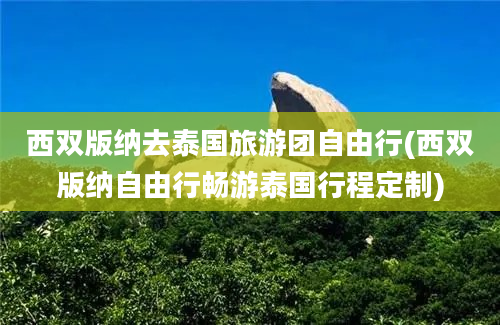 西双版纳去泰国旅游团自由行(西双版纳自由行畅游泰国行程定制)