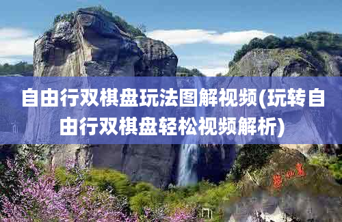 自由行双棋盘玩法图解视频(玩转自由行双棋盘轻松视频解析)