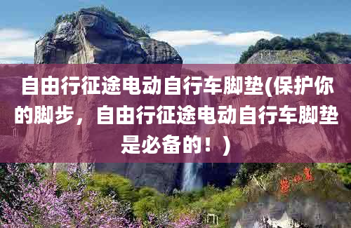 自由行征途电动自行车脚垫(保护你的脚步，自由行征途电动自行车脚垫是必备的！)