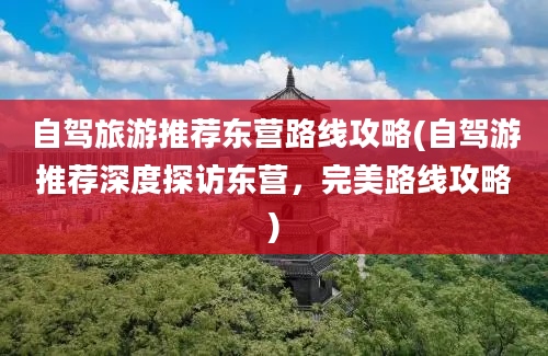 自驾旅游推荐东营路线攻略(自驾游推荐深度探访东营，完美路线攻略)