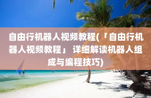 自由行机器人视频教程(「自由行机器人视频教程」 详细解读机器人组成与编程技巧)