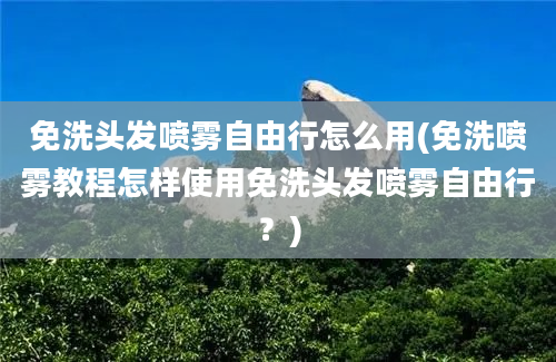 免洗头发喷雾自由行怎么用(免洗喷雾教程怎样使用免洗头发喷雾自由行？)