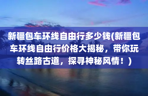 新疆包车环线自由行多少钱(新疆包车环线自由行价格大揭秘，带你玩转丝路古道，探寻神秘风情！)