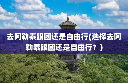 去阿勒泰跟团还是自由行(选择去阿勒泰跟团还是自由行？)