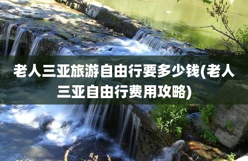 老人三亚旅游自由行要多少钱(老人三亚自由行费用攻略)