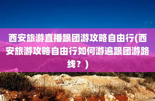 西安旅游直播跟团游攻略自由行(西安旅游攻略自由行如何游遍跟团游路线？)